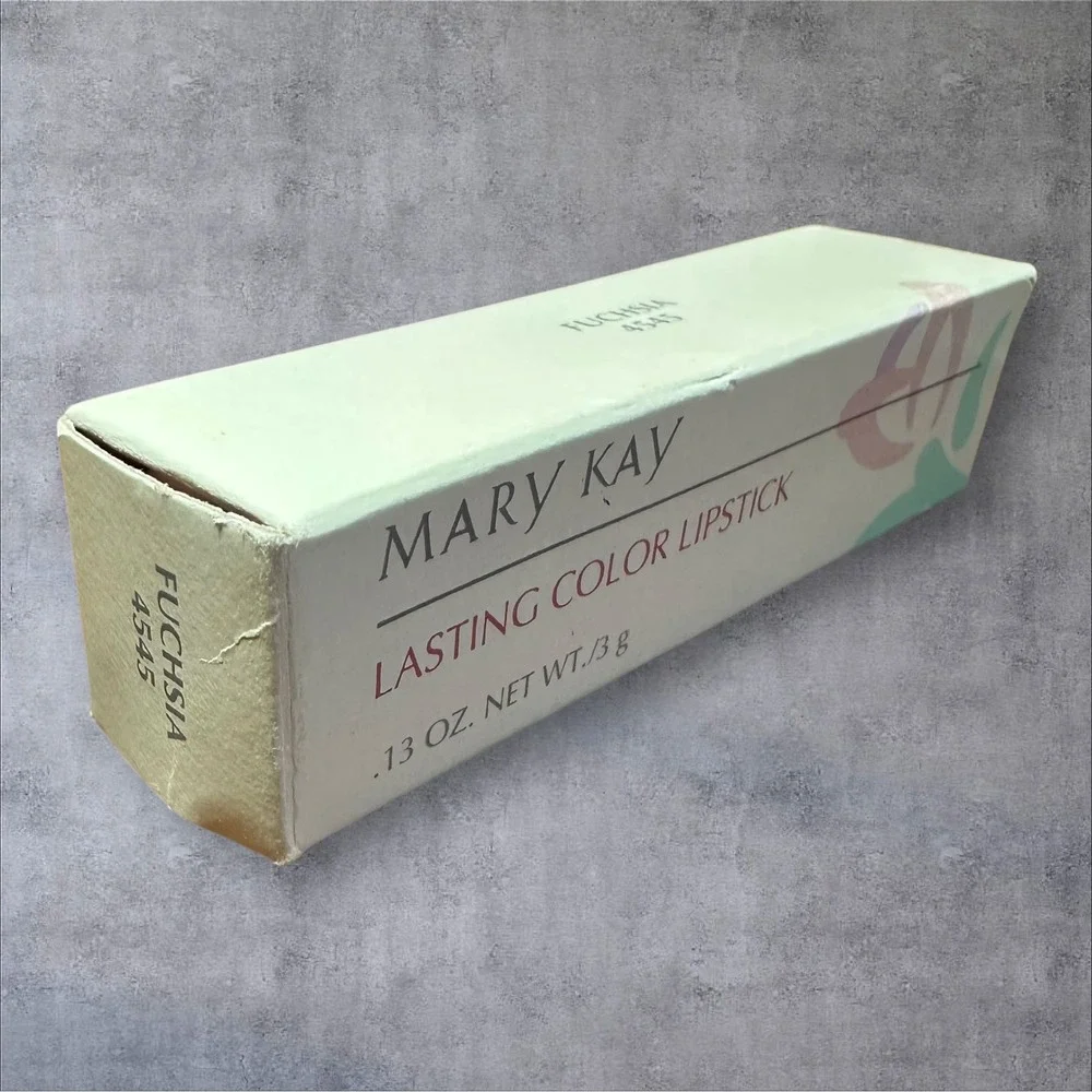 Mary Kay Lasting Color Lipstick Women .13oz Fuchsia 4545 New Vintage‎ Pink Cream